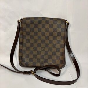 LOUIS VUITTON Shoulder bag Crossbody Damier Musette salsa Damier Brown